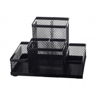 Настольный прибор Buromax 6246-01 металл, черный, 154x103 x100мм