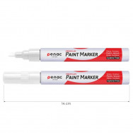 Маркер перманентный Penac Premium Paint Marker белый, 2-4мм, круглый  OT0140-WH