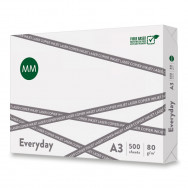 Бумага офисная   MM Everyday A3 80г/м2, (MM, Kwidzyn Poland) белизна 146% CIE, C класс, 500л.