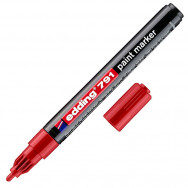 Маркер лаковый Edding Paint E-791/002 красный, 1-2мм, круглый
