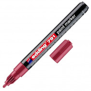 Маркер лаковый Edding Paint E-791/009 розовый, 1-2мм, круглый