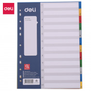 Разделитель пластиковый 1-12 с цифрами цветной Deli E5725A