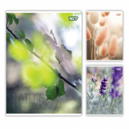 Тетрадь A4  48л клетка YES "Soft Blooms" офсет 60г/м2, обложка ассорти, 152563
