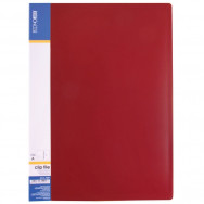 Папка со скоросшивателем A4 Economix 31201-03 красная, внутренний карман, пластик 700мкм
