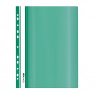 Скоросшиватель пластиковый Economix A4 31510-04 зеленый, глянцевый, с перфорацией 11отверстий