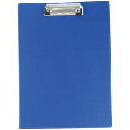 Клипборд A4 BuroMax 3411-03 темно-синий, картон, PVC покрытие