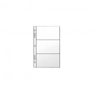 Файл для  6 визиток Panta Plast, 90мкм, с 2 отверстиями, 110x172мм, PVC (для 3-3041)