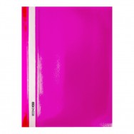 Скоросшиватель пластиковый Economix A4 31509-09 розовый, матовый