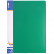 Папка со скоросшивателем A4 Economix 31201-04 зеленая, внутр.карм., пластик 700мкм