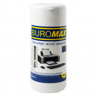 Салфетки чистящие BuroMax 0801 для оргтехники, пластика, мебели 100шт/в тубе