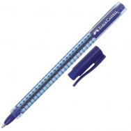 Ручка шариковая Faber Castell Grip 2020 синяя, трехгранный прозрачный корпус, 1,0мм, 544551