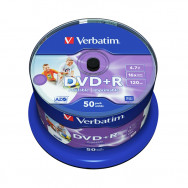 Диск  DVD+R  Verbatim  4,7Gb  16х Cake 50