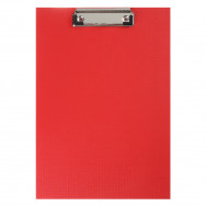 Клипборд A4 BuroMax 3411-05 красный, картон, PVC покрытие