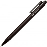 Ручка шариковая Uni "SD-102" автоматическая, черная, масляная, прорезиненный корпус, 0,7мм