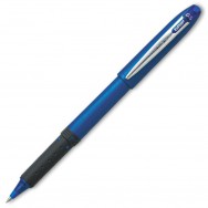 Ручка роллер Uni-ball "Grip" UB-245 синяя, резиновый грип, металл. клип, 0,5мм