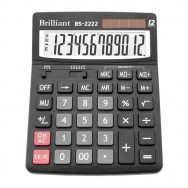 Калькулятор настольный 12р Brilliant BS-2222  полупроф.,больш.дисп. 100х193х29мм