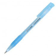 Ручка шариковая Economix 10105 Venera автоматическая, синяя, прозрачный в ассортименте корпус, резиновый грип, 0,7мм