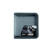 Футляр для CD Axent 2611-14 "Onyx" темно-серый, 24шт, пластиковый на молнии