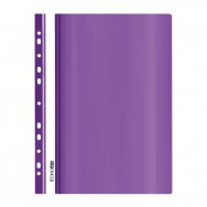 Скоросшиватель пластиковый Economix A4 31510-12 фиолетовый, глянцевый, с перфорацией 11отверстий