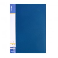 Папка с прижимом A4 Economix 31202-02 20мм синяя, внутренний карман, пластик 700мкм