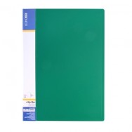 Папка с прижимом A4 Economix 31202-04 20мм зеленая, внутренний карман, пластик 700мкм